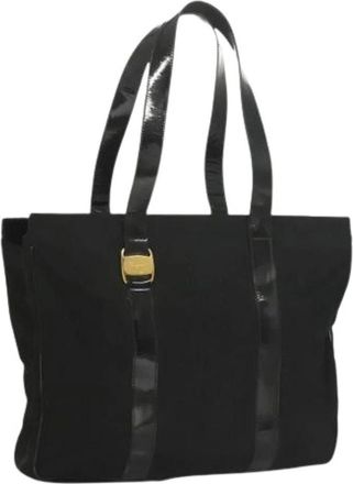 Ferragamo Pre-owned Nylon Schoudertas - Dames - Vintage Shopper - Zwart - ONE Size - Nylon - Vintage