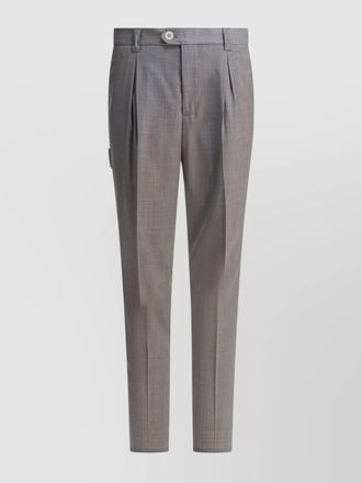 Brunello Cucinelli virgin wool tapered trousers