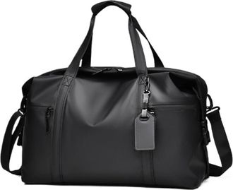 Generic Mens Gym Bag - Black Adjustable Shoulder Strap Duffel,Compatible For Travel and Sports Lovers, Fitness Gear(Black S)