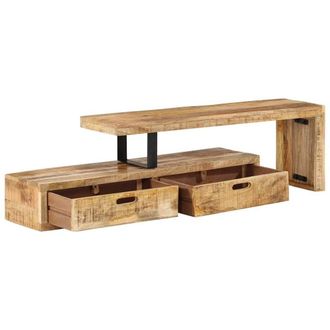 Berkfield Home TV Stand Solid Wood Mango in Brown