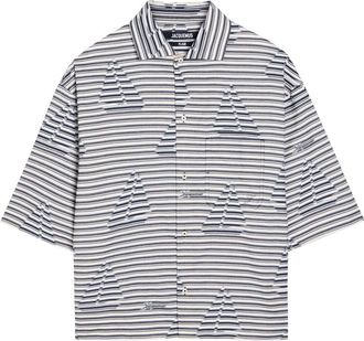 Jacquemus La Chemise Plage Striped Jacquard Cotton Shirt - Multicoloured - 52 (IT52 / XL)