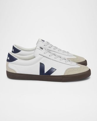 Veja Volley Tricolored Low-Top Court Sneakers