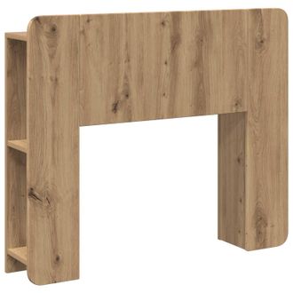 vidaXL Cabecero Con Armario Roble Artesanal Madera De Ingenier&iacute;a Vidaxl