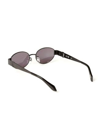 Just Cavalli SJC152 Metal Oval Frame Sunglasses - Black