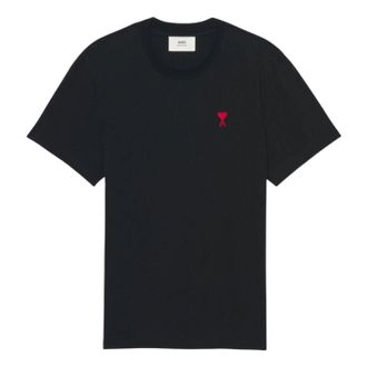 Ami Small Heart Logo T-shirt Black BFUTS035-724-001