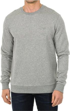 Armani Jeans Heren Zwarte Sweatshirt Ronde Hals Lange Mouw - Heren - Sweatshirts - Grijs - 3XL - Katoen - Hoodies & sweatvesten