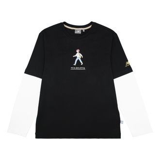 New Balance x Zero Per Zero Colorblock Long Sleeve Tee Asia Sizing Black White NDA47013-BK