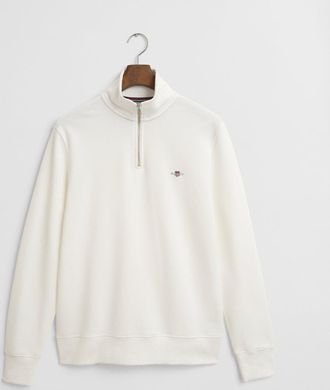 GANT Mens 113 Regular Fit Sweatshirt in Ivory Cotton - Size X-Large