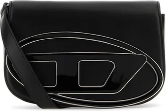 Diesel Black Leather 1 Dr M Shoulder Bag