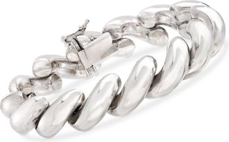 Ross-Simons Italian Sterling Silver Large San Marco Bracelet