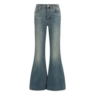 Alexander McQueen Vaqueros de mezclilla acampanados - Jeans - Mujer - Azul - W26