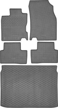 OEM Juego De Alfombrillas De Goma Para Coche Y Maletero Para Renault Kadjar Suv (06.2015-09.2022)