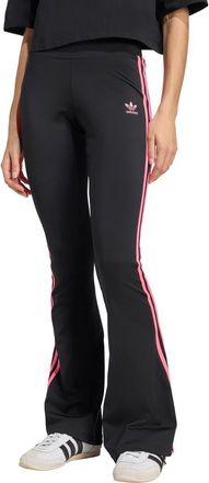 adidas 3-Stripes Flare Leggings in Black/Lucid Pink at Nordstrom Rack, Size X-Small