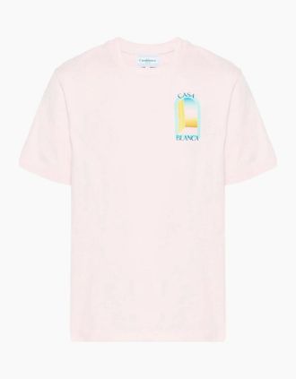 Casablanca Mens Casablanca LArch Colore T-Shirt Pink - Size: 36