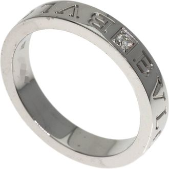 Bulgari White Gold White Gold (18K) Band Ring (Pre-Owned)