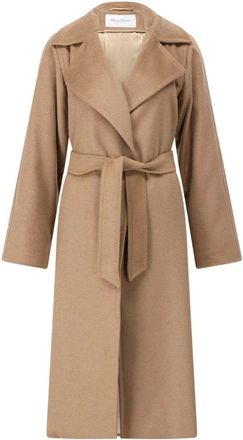 Max Mara Dames, Mantels, Bruin, Maat: XL Zijde