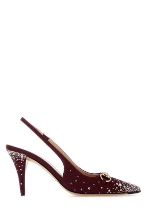 Gucci Gucci Rosso Ancora Fabric Pumps