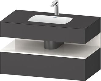 Duravit Qatego Lavabo Encastrado Con Base De Lavabo Consola, - Duravit