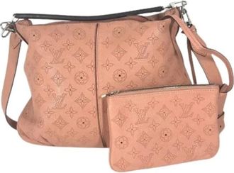 Louis Vuitton Vintage, unisex, Roze, ONE Size, Leer, Pre-owned Mahina Schoudertas