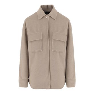 F.it Light Jackets, female, Beige, Size: 2XS Rayon Blend Jacket