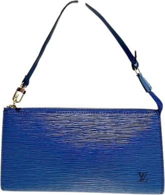 Louis Vuitton Pre-owned Shoulder Bags, female, Blue, Size: ONE SIZE Pre-owned Pochette Accessoires Epi Clutch
