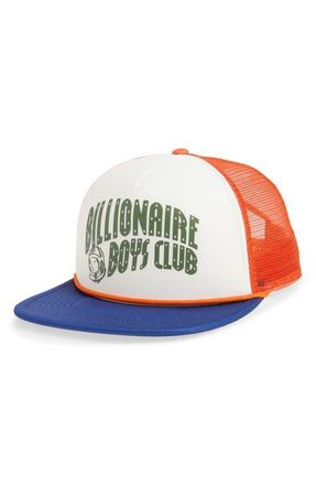 Billionaire Boys Club Curve Adjustable Snapback Trucker Hat in Blue Depths at Nordstrom