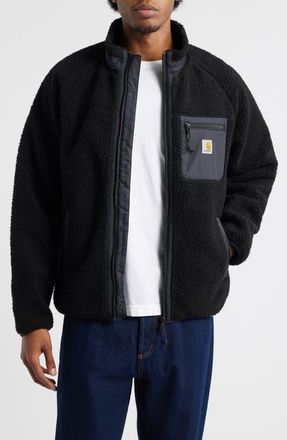Carhartt Work in Progress Prentis Fleece Zip Jacket in Black at Nordstrom, Size Xx-Large