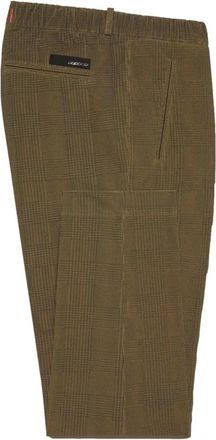 Roberto Ricci Design Geruite Velvet Chino Broek - Heren - Nette broeken - Groen - XL - Broeken