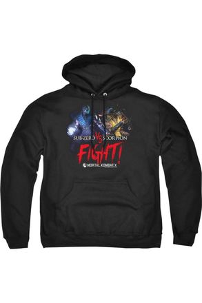 Gildan Mortal Kombat X Fight Adult Pull Over Hoodie / Hooded Sweatshirt
