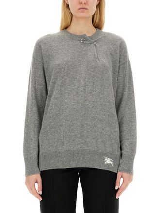 Burberry Grey Crew Neck Sweater