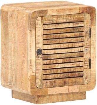 vidaXL Mesita De Noche De Madera De Mango Rugosa 40x30x50 Cm Vidaxl