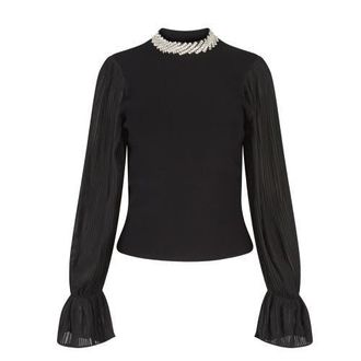 Anne Fontaine Brianca Top in Black at Nordstrom, Size Large Eu