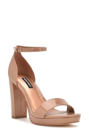 Nine West Elope Platform Sandal in Clay Patent at Nordstrom Rack, Size 9.5
