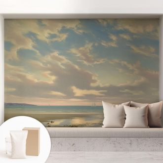 Tulup Carta Da Parati - Murale Alla Moda Decorazione - Camera Da Letto - Con Colla Gratuita Una Spiaggia Tranquilla 208x146 Cm