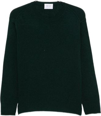 Be You Cashmere Ronde Hals Trui - Dames - Cashmere truien - Groen - XL - Kasjmier - Truien & Vesten