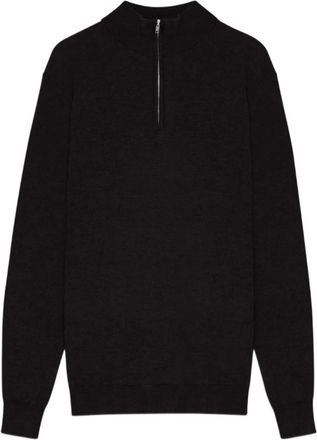 Nn.07 Maglione con zip - Nero