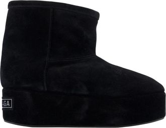 Balenciaga Alaska Platform Bootie - Dames - Winterlaarzen - Zwart - 38 EU - Wol - Schoenen