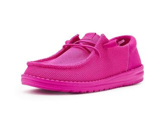 Hey Dude Wendy Funk Mono Womens Flat Shoes Fuchsia Pink : 10 M, Cotton