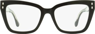 Isabel Marant Cat-Eye Blue Block Eyeglasses - Black