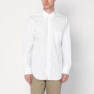 Thom Browne White Button Down Cotton Shirt