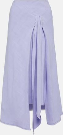 Victoria Beckham Asymmetric tie-dyed maxi skirt