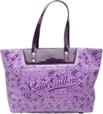 Louis Vuitton Pre-owned Tote Bags, female, Purple, Size: ONE SIZE Pre-owned Fabric Tote