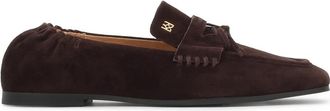 Kazar Suede instappers met vierkante neus - Dames - Loafers - Bruin - 39 EU - Leer - Schoenen