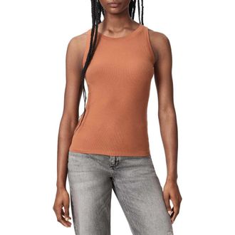 AllSaints Rina Tank Top in Pecan Brown at Nordstrom, Size Medium