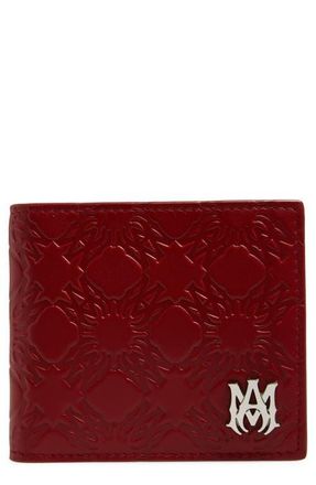 Amiri MA Quad Leather Bifold Wallet in Red Rose at Nordstrom