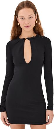 Staud Staud Womens Astor Mini Dress, Black
