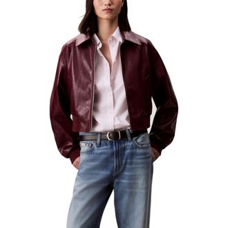 Calvin Klein Jeans Leather Womens Jacket