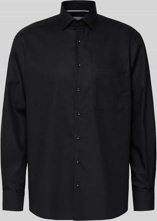 Eterna Comfort Fit Businesshemd aus Popeline in Black, Größe 40