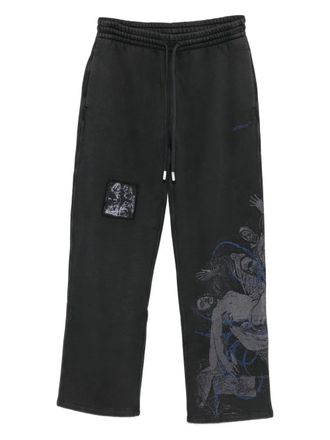Off-white graphic-patch trousers - Black