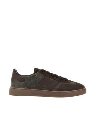 Hogan Dark Brown Color Block Sneakers